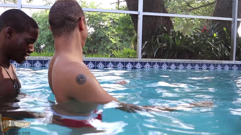 CocoDorm: Calvin Collins + pupcore - 在游泳池里操我