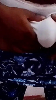Striking Sisna While Wearing Her Stepsister's Floral Pants and White Panties