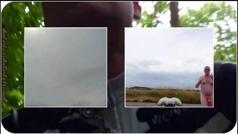 Carmen_Nylonjunge: Video collage of a bike tour without 2 ** Outdoor **