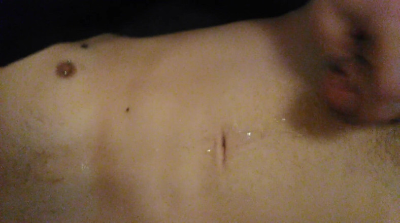 LilTaste: Hot Best &amp; Longest Massive Cummload All Over My Tits Transgirl...