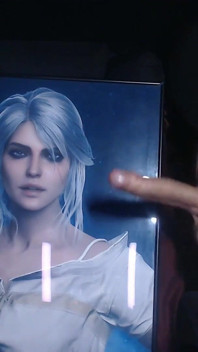 Cum Tribute for Ciri (game Character From Witcher 3)