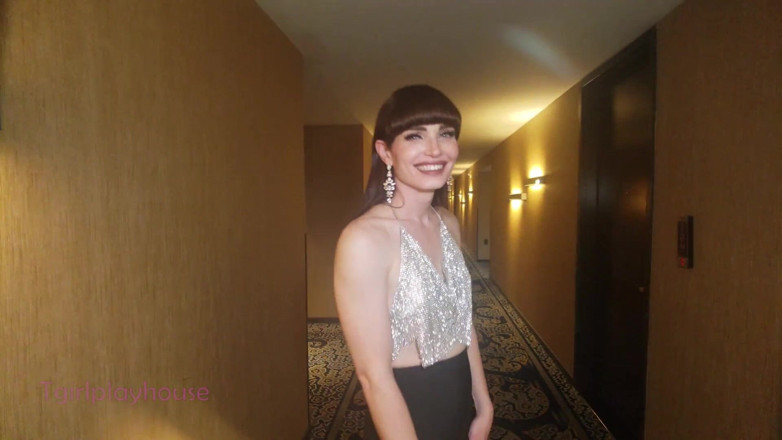 TGIRLPLAYHOUSE: Ejaculare înăuntru anală pentru Petite Tgirl