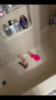 Washing the dildos