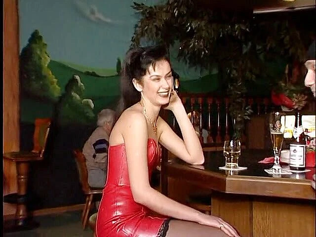 Lucky Cooch: Brunette talking with the cameraman BTS