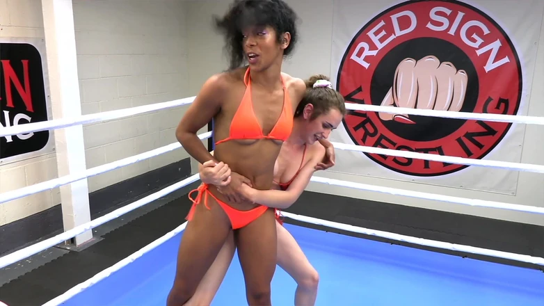 Red sign wrestling: Sabrina Jade V Cece Monroe
