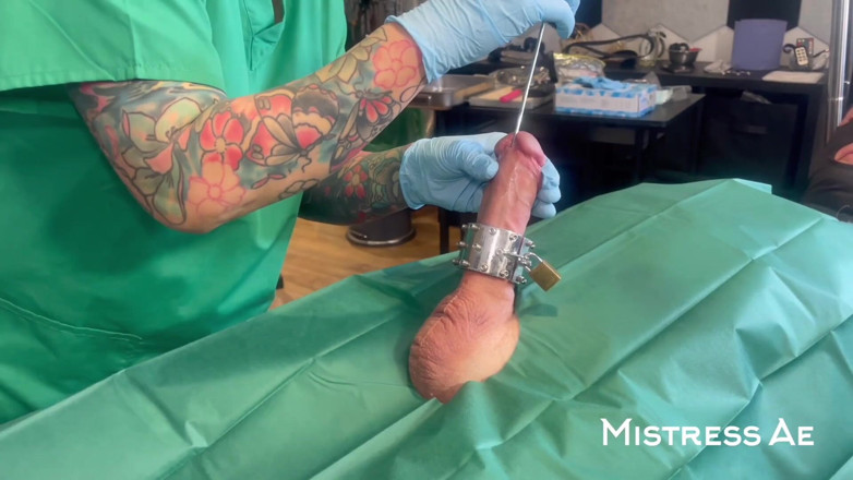 MistressAe: Double Domme Medfet Sounding Exam and Treatments with Madame Li...