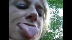 Very Long Pole in the Ass of a Fantastic MILF Who Then Gets Fucked and Cummed in Her Mouth by Two Big Cocks