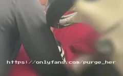 She Suck My Dick Outside While People Watch Us
