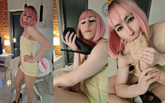 Viper Fierce: Sissy fetiš podpatky, chodidla, čirá punčocháče a sperma