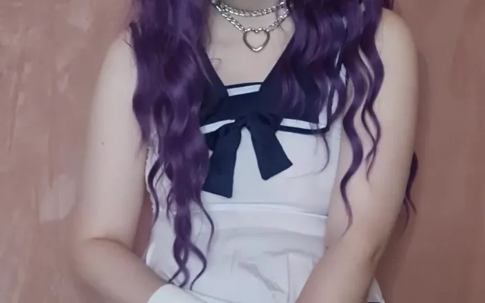 kyu_misa: Kitten Enjoys Playing with Her Pearl Dildo