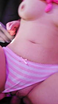 Stepsister Masturbates in Her Panties Then Gets Fucked and Gets Cum on Her Small Tits