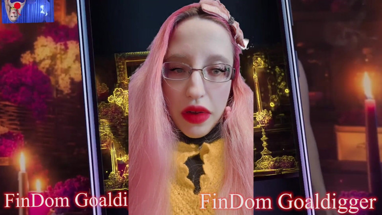 FinDom Goaldigger: แปลงโฉมโง่ๆ ช่วยตัวเองให้ปากแดงอวบอิ่ม