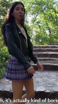 Crazy Cumwalk in Public Park Full of People - Public Blowjob Flashing