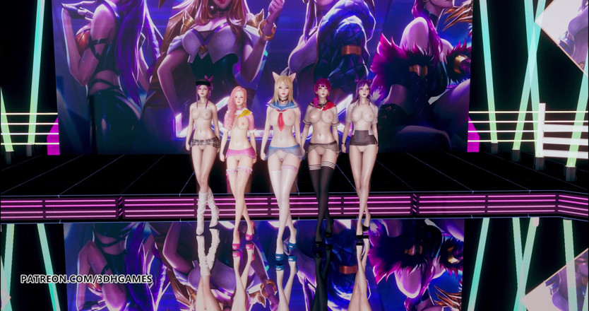 3D-Hentai Games: Hello Venus -Wiggle wiggle naked dance Ahri Akali Kaisa Evelynn Seraphine