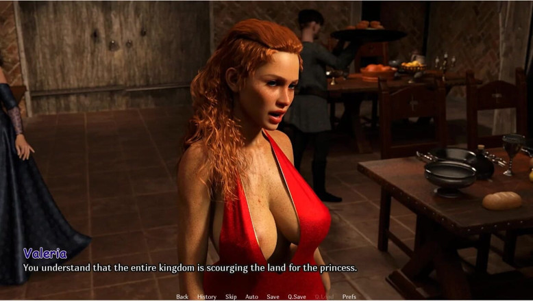 XXX Games Bunk: Valeria the lastheir - геймплей - рольова гра - лесбійське купання