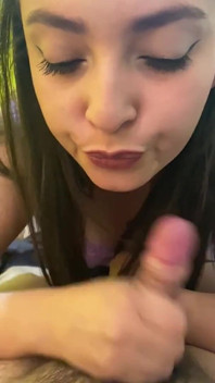 Blowjob and Milking a Nice Cock