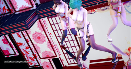 3D-Hentai Games: 기가레올에보 - 중독 벌거벗은 댄스 마이 시라누이 타마키 카스미 DOA