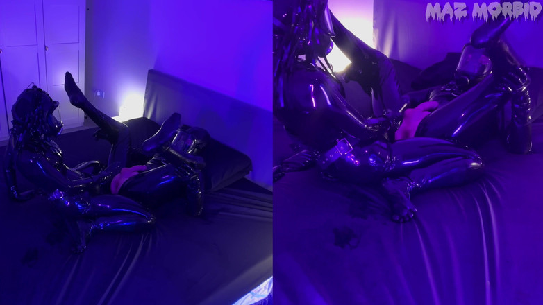 KinkyFemdomTV: Gas Mask Latex Pegging and Anal Fisting with Mistress Patricia