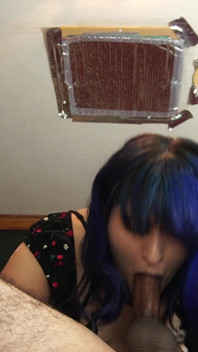 Little Goth Mouth Vs Big Juicy Cock
