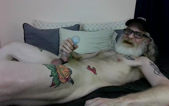 Jerkin Dad: Velho homem sexo pênis com bonita enorme poz carga ejaculação