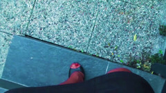 Goddess Celine: Stiletto Mules Zpocené silonky JOI nohy