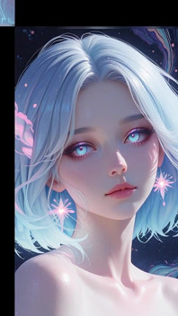 Estetica Ai Art: ritratti nudi in Neon Dreams