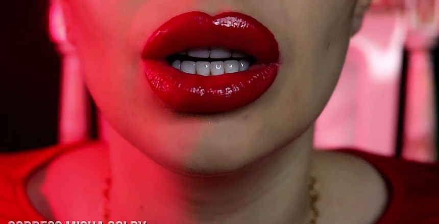 Goddess Misha Goldy: Latihan Ketagihan bibir! Jadi benar-benar otak dibasuh! Goon &amp; Jerk 8