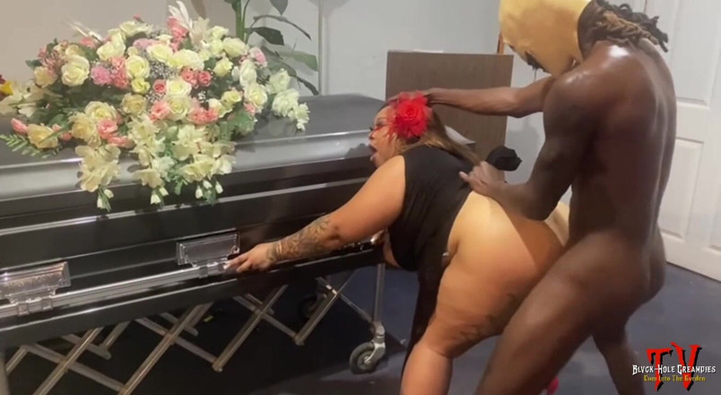 Blvck Rose TV: Dick-o-ween: Belaquis Gets Fucked in Haunted Funeral Home by BBC