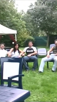 Outdoor Group Sex with Slave Sluts Sucking Big Cocks and Licking Hot Pussies