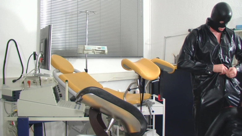 Rubber & Clinic Studio - 1ATOYS: Anal masturbation and piss in mouth in rubber
