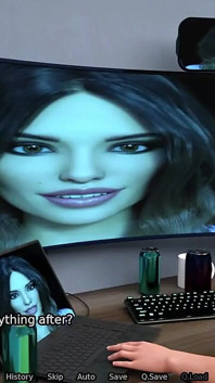 VR 헤드 세트를 입고 나를 불면 새엄마 - Sexbot #26 게임 플레이