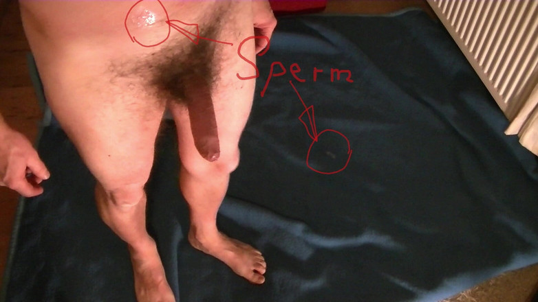 Mark Hannes: Masturbare goală cu covor albastru