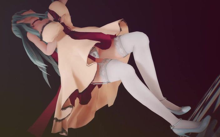 Mmd anime girls: Mmd r-18 аніме дівчата, сексуальний танцювальний кліп 348