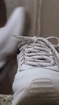 Sneaker fuck and cum on asics