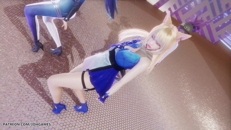 3D-Hentai Games: Mmd Kpop Demon Hunters - Huntrx - Golden Ahri Akali Kaisa Sexy...
