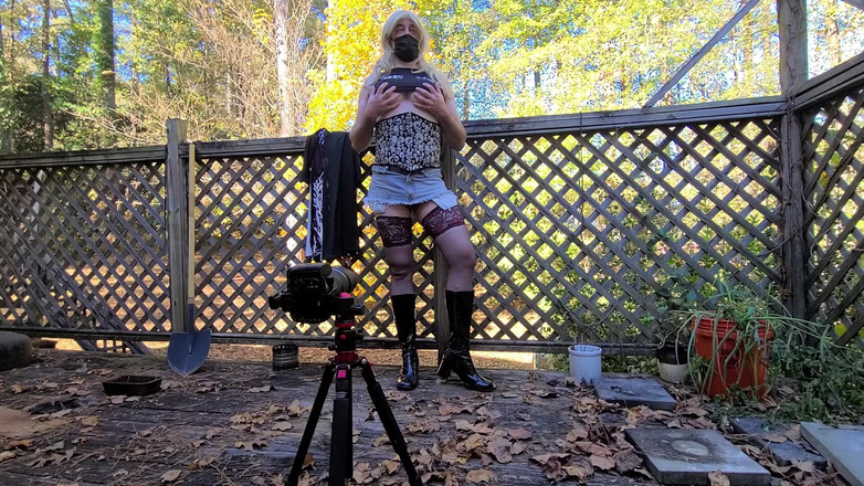 Jon Screcrow: Transvestiert jon scarecrow bts Fotoshooting