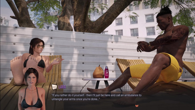 Kitty Gamer: Croft Adventures 2 - Lara tomó una gran polla negra y le...