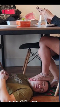 Foot Slave Serve as Face Footstool for Goddess Kiffa
