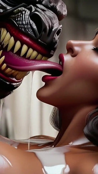 Asmr - Monster on Girl Tongue Action