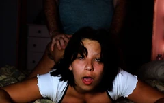 침대에서 이른 아침 섹스