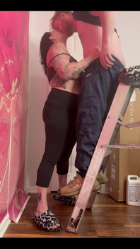 Blowjob on the Stairs