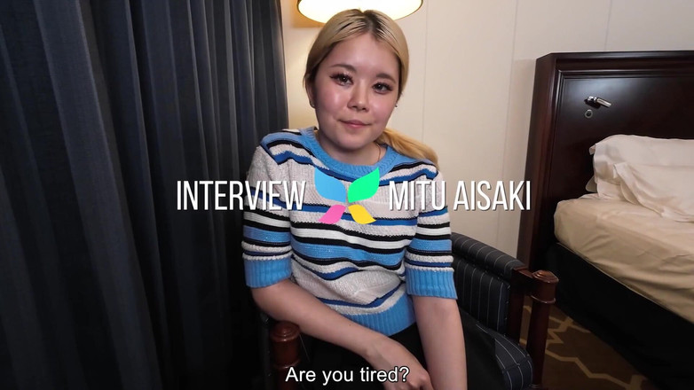 Tenshigao: 和娇小的金发女郎mitu Aisaki的第一人称视角约会