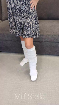 Doubled up Slouch Socks in a Dress