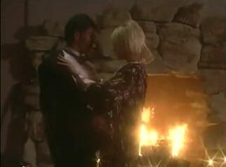 Outdoor pervs: Passionate fireside sex