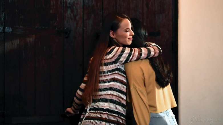 Girlsway: Girlsway - Avery Black Licks Amari Anne’s Pussy in Nighttime Lesbian...