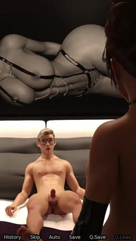 Une belle-mère offre sa chatte à son beau-fils - Sexbot n° 43, jeu porno animé, let’s play