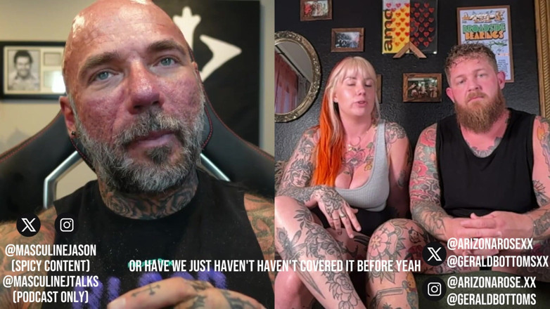 Raw and Uncensored with Masculine Jason: Confessions de star du porno - Arizona Rose et Gerald Bottoms (épisode 207)
