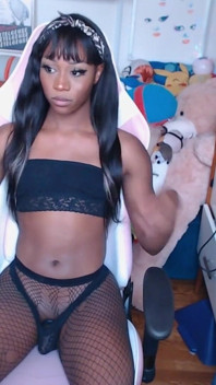 Gooner Trans Girl Vanniall Bustos Em Seu Próprio Rosto - Ébano Girldick Masturbando Facial Ejaculação