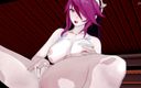 Hentai Smash: Rosaria își freacă și își atinge pizda până când ejaculează - Genshin Impact Hentai.