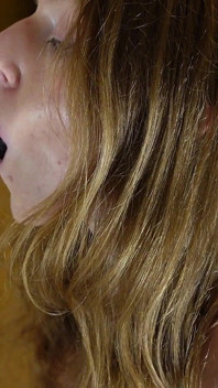 Black Dildo Sucking Blowjob